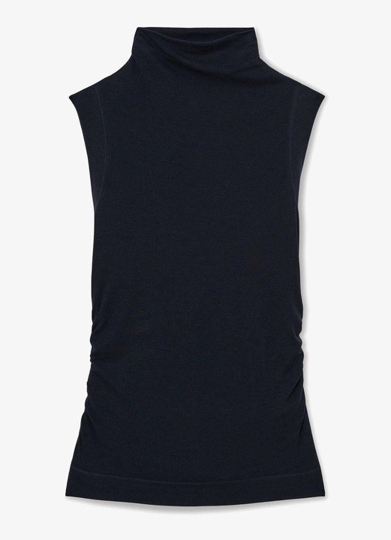 Reiss Dames Hattie fijngebreide coltrui in wolblend in de kleur Blauw