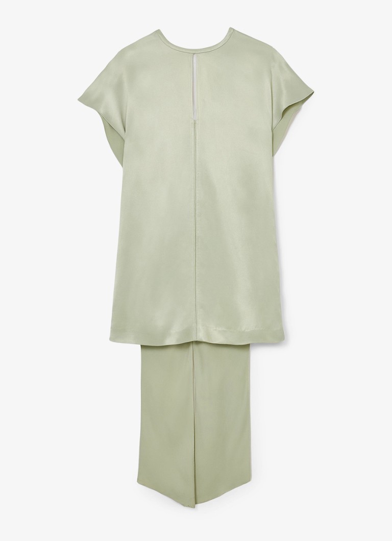 Reiss Dames Alice mini jurk met gedrapeerd detail in de kleur Zilver