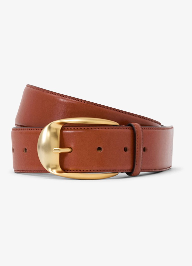 Reiss Dames Sammy riem van leer in de kleur Tan / Beige