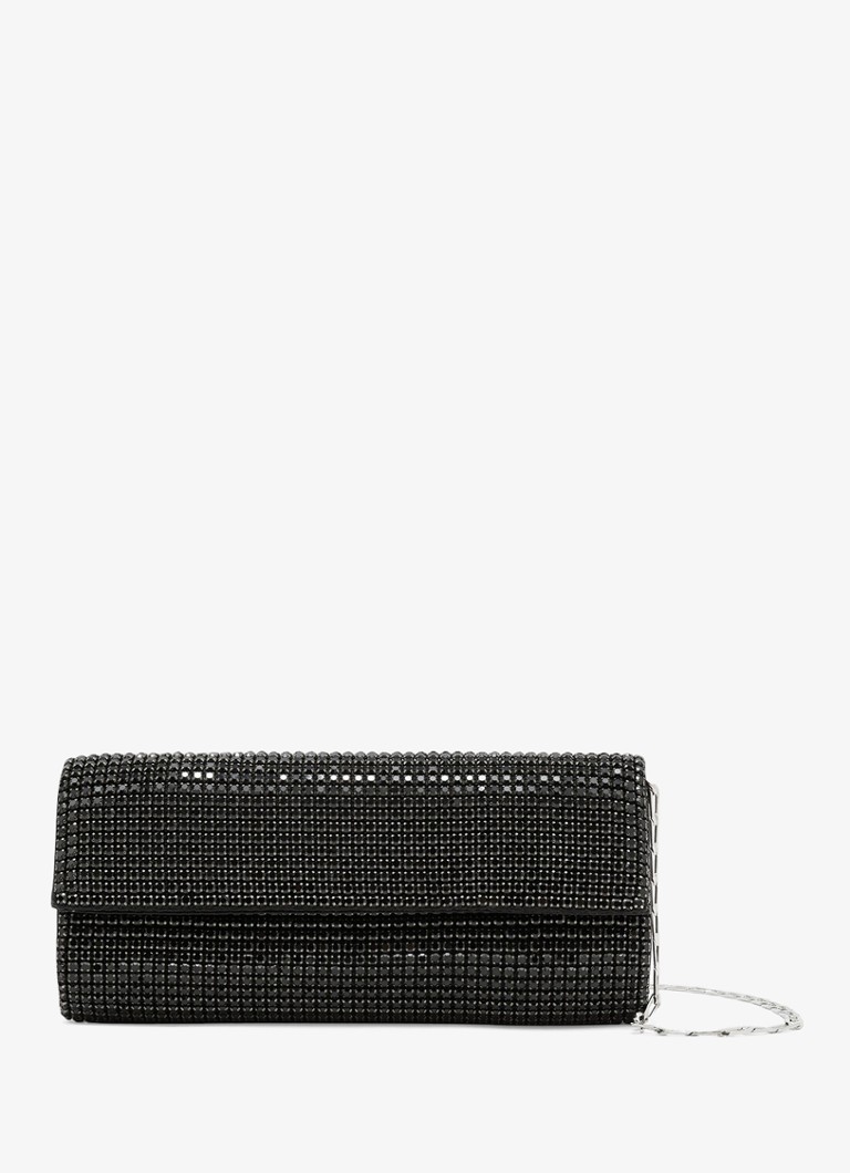 Reiss Dames Sadie clutch met kristallen details in de kleur Black / Zwart