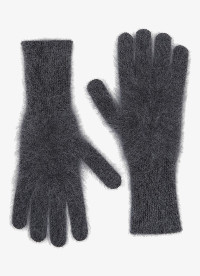 Reiss Dames Millie handschoenen van kasjmier in de kleur Grijs