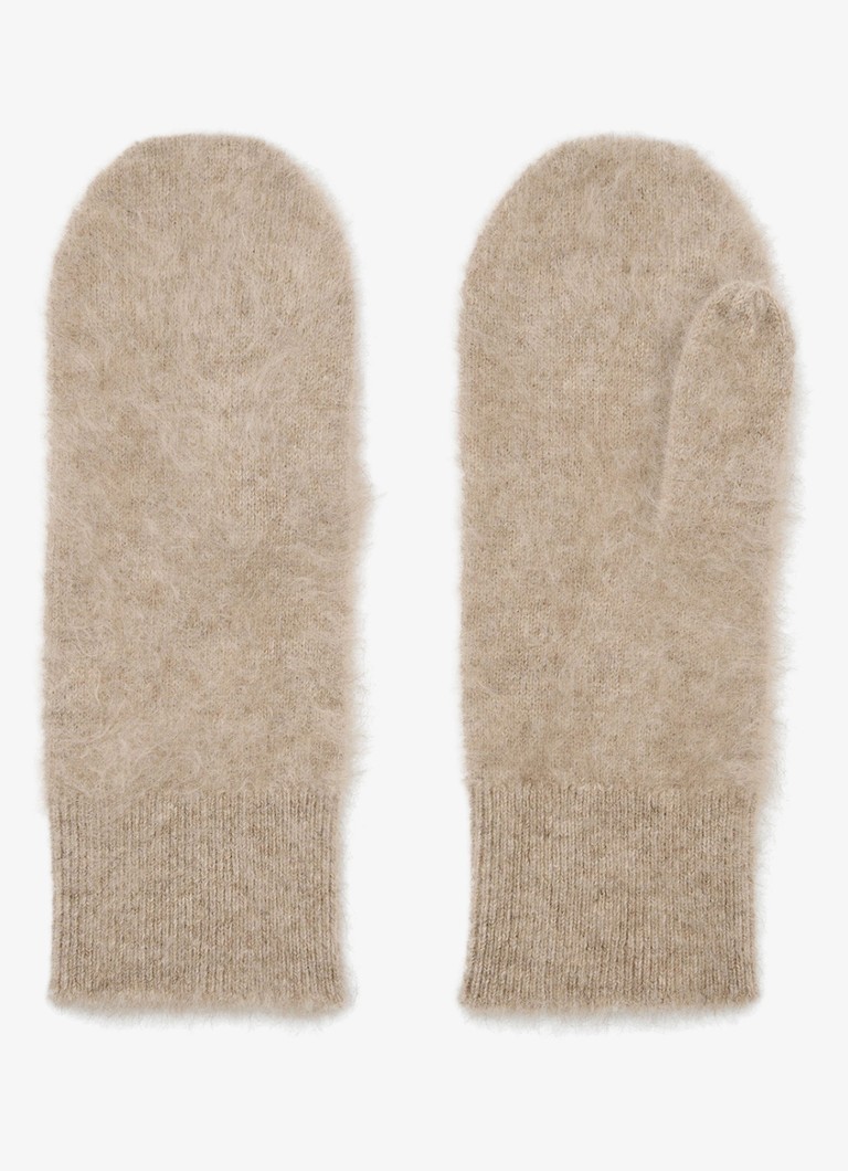 Reiss Dames Willow wanten van kasjmier in de kleur Beige