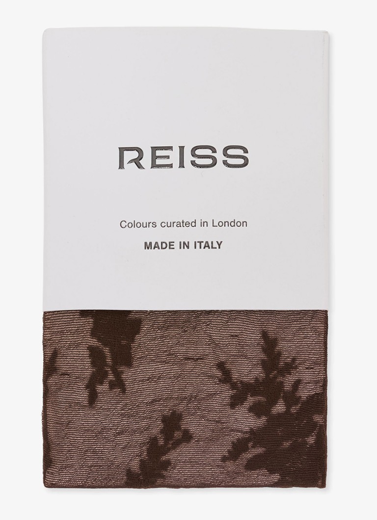 Reiss Dames Lyra panty met bloemenprint in de kleur Naturel