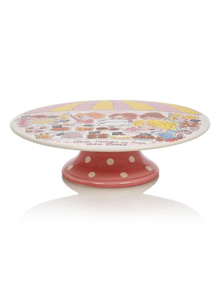 Blond Amsterdam Even Bijkletsen taartplateau 32 cm Multicolor - Deal