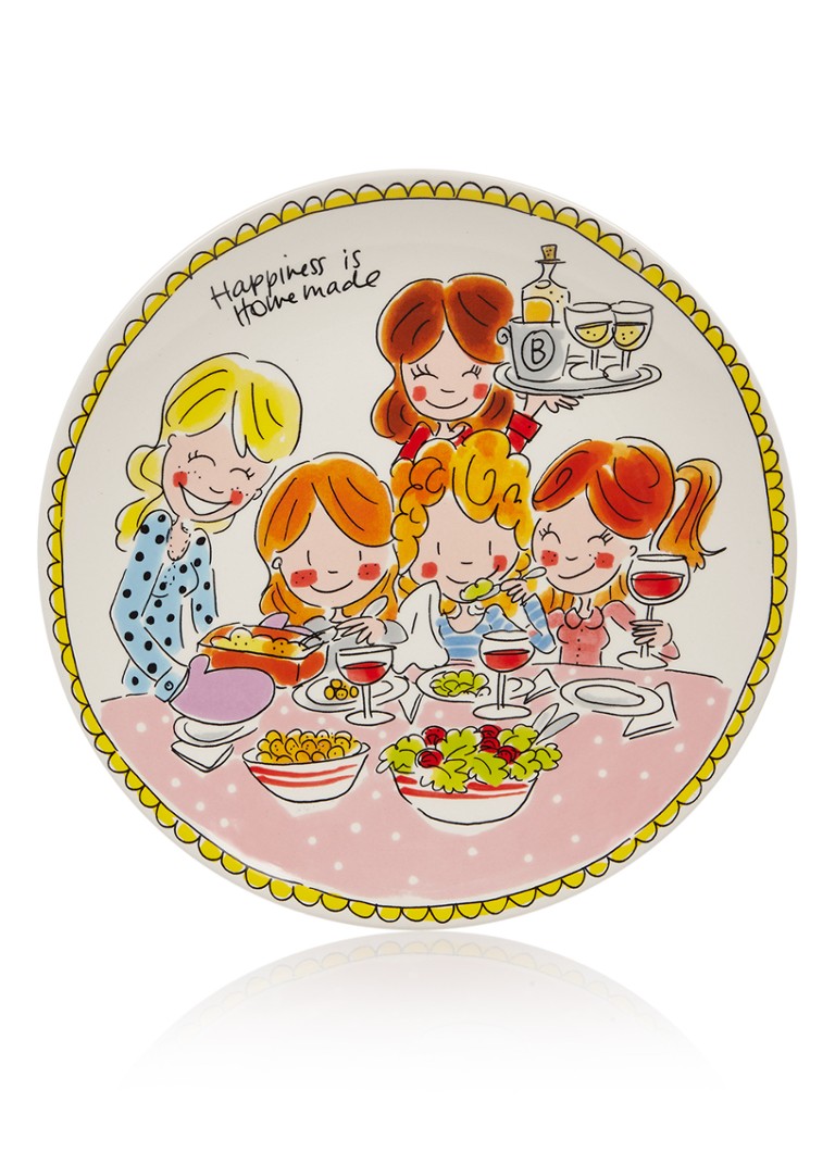 Blond Amsterdam Even Bijkletsen Girls dinerbord 26 cm Multicolor - Deal