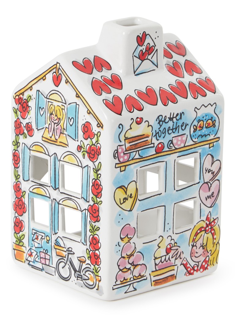 Blond Amsterdam My Love waxinelichthouder 14 cm Multicolor - Deal