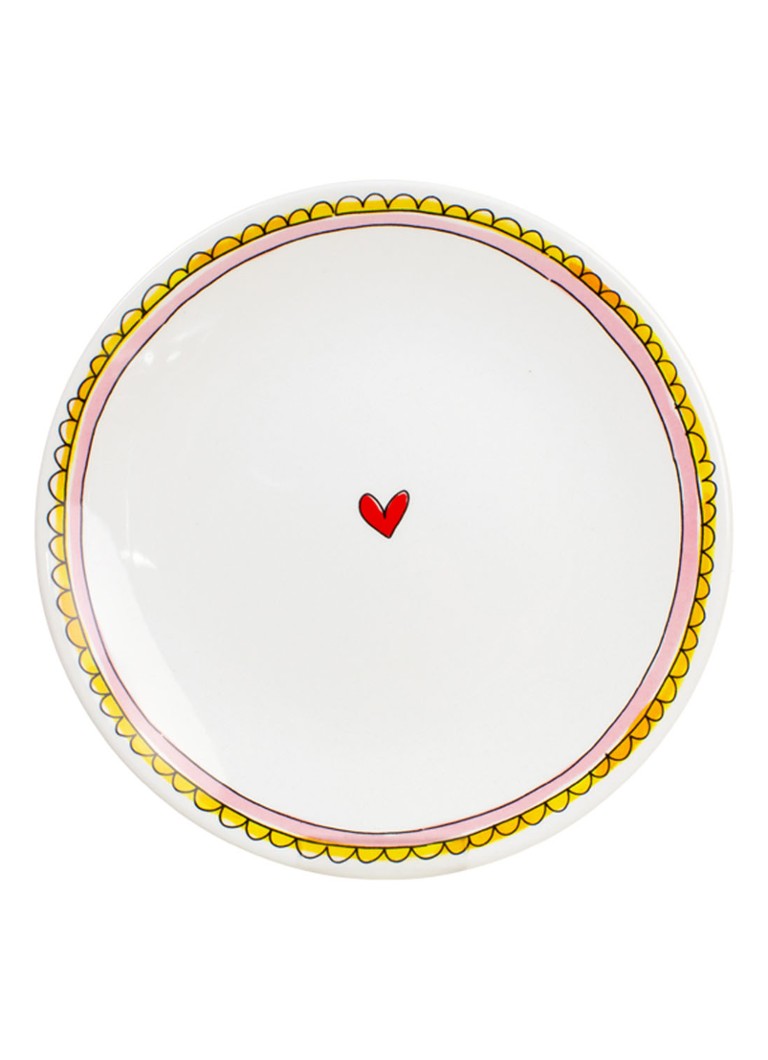 Blond Amsterdam Even Bijkletsen ontbijtbord 22 cm Roze - Deal