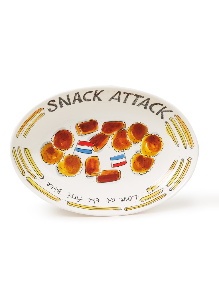 Blond Amsterdam Snack partyschaal 29 cm Wit - Deal
