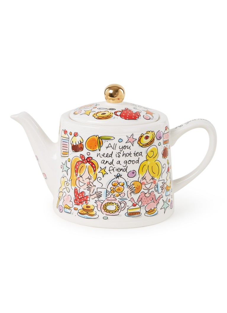 Blond Amsterdam Even Bijkletsen You and me theepot 1,5 liter Multicolor - Deal