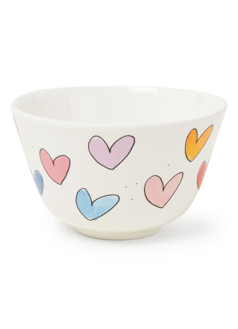 Blond Amsterdam Hearts kom 14 cm Wit - Deal