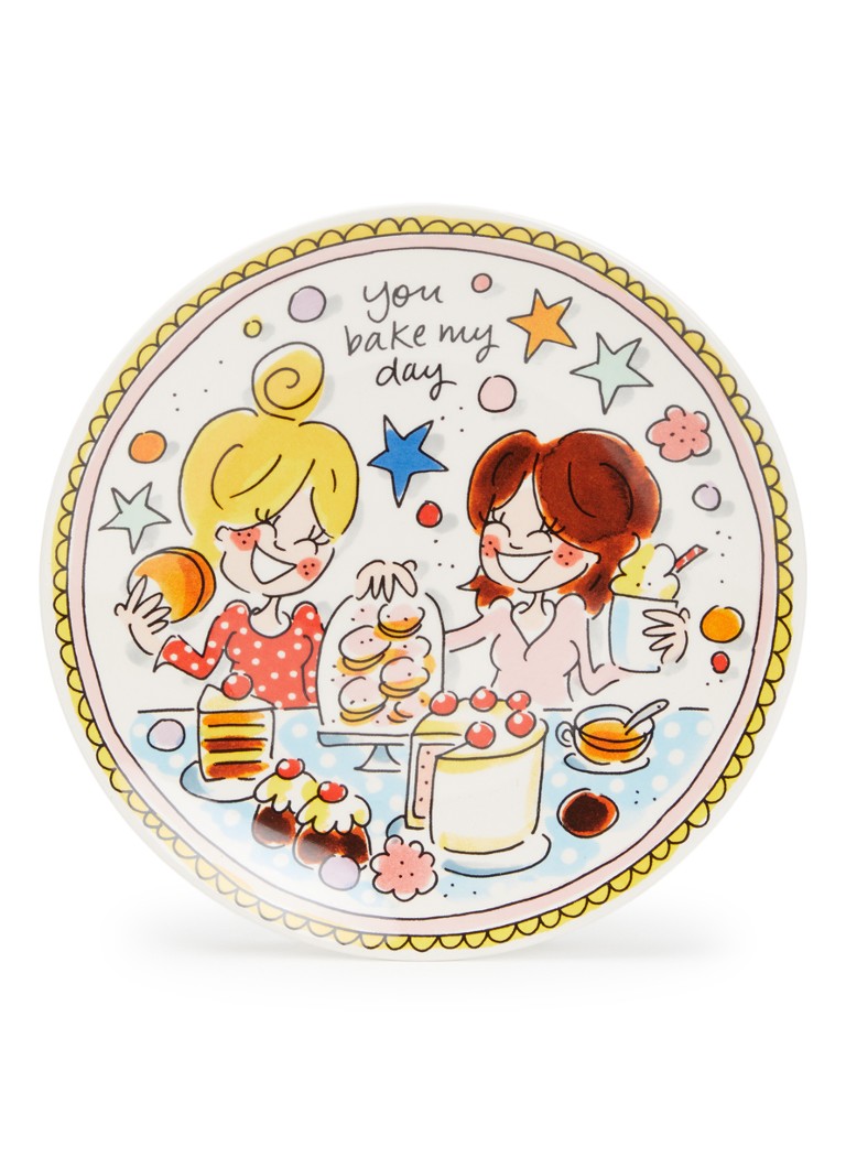 Blond Amsterdam You Bake My Day gebaksbordje 18 cm Gebroken wit - Deal