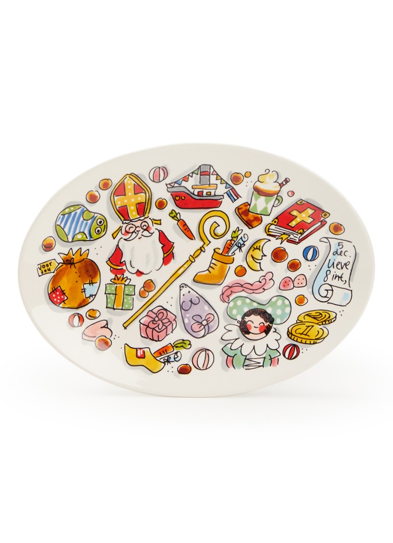 Blond Amsterdam Sint Iconen serveerschaal 27 cm Gebroken wit - Deal