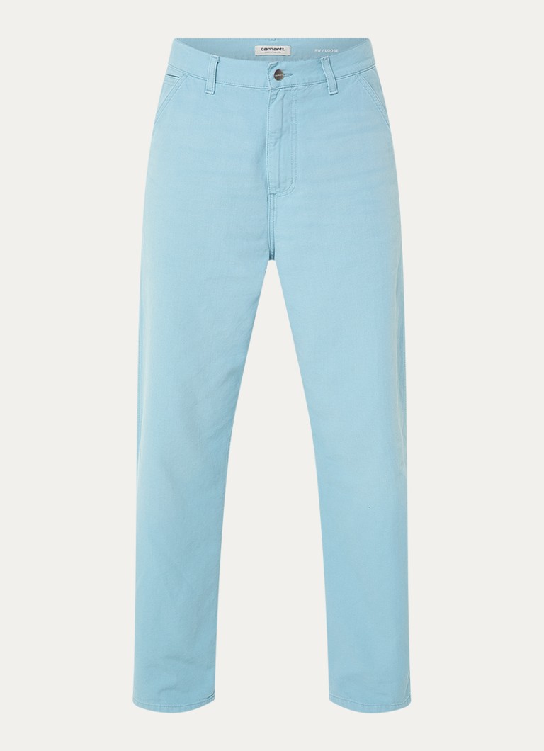 Carhartt WIP Dames W' Brandon high waist loose fit cargobroek met steekzakken in de kleur Blauwgrijs, maat: XS