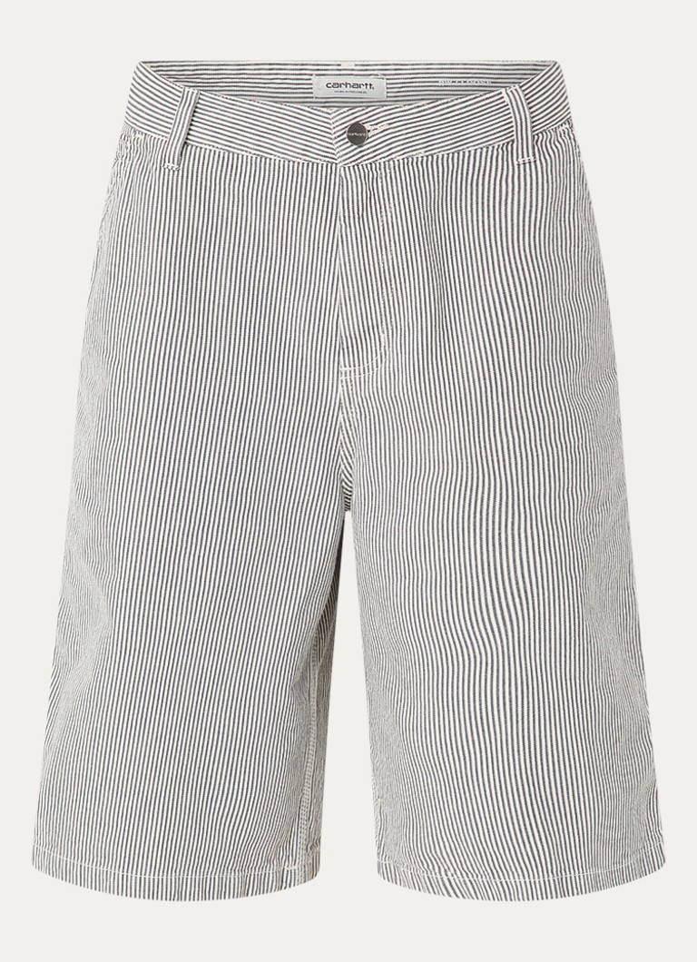 Carhartt WIP Dames Mercer mid waist loose fit korte cargobroek steekzakken in de kleur Grijs, maat: XS