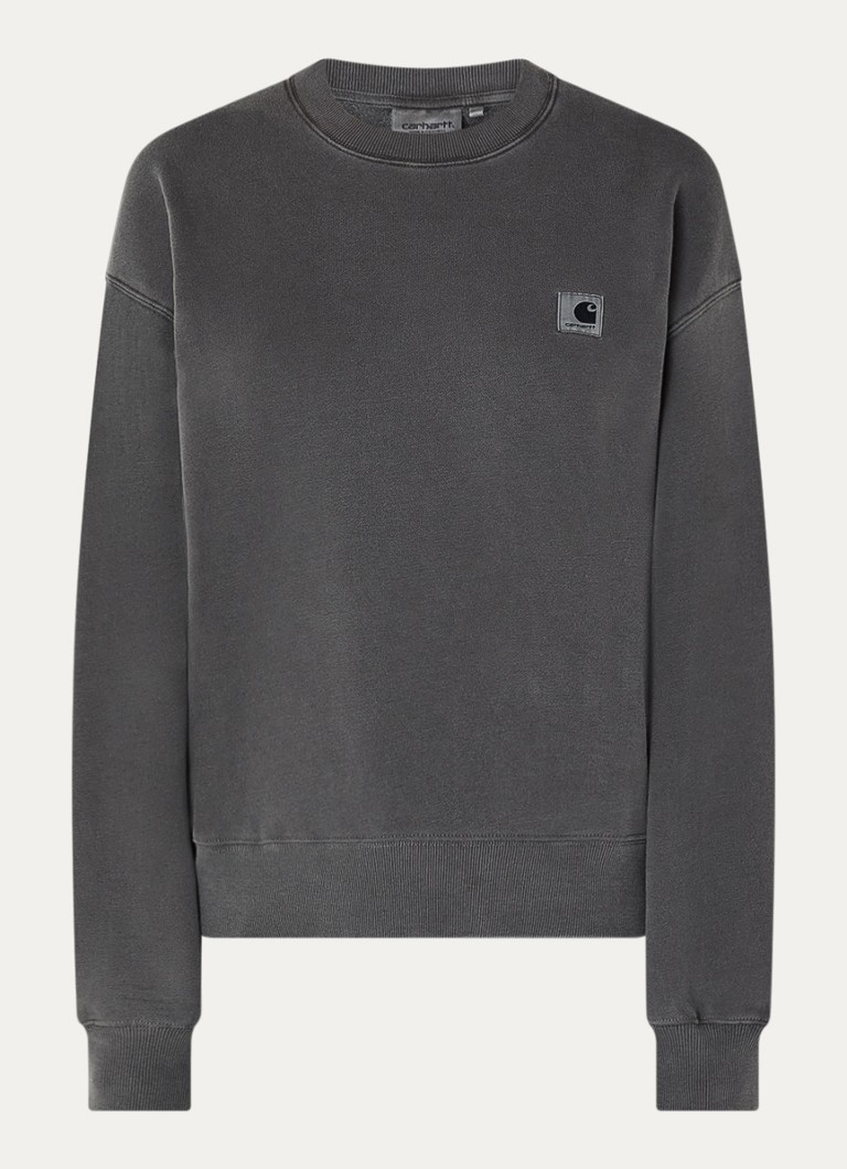Carhartt WIP Dames Sweater met logo in de kleur Zwart, maat: M