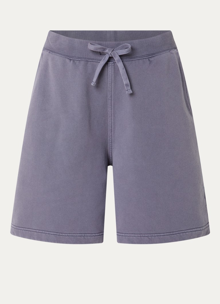 Carhartt WIP Dames Hoggard straight fit korte joggingbroek met trekkoord in de kleur Paars, maat: S