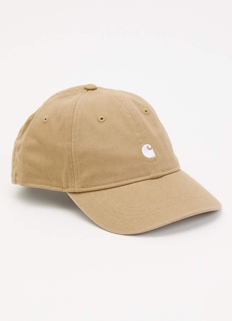 Carhartt WIP Dames Madison pet met logoborduring in de kleur Olijfgroen, maat: ONE SIZE