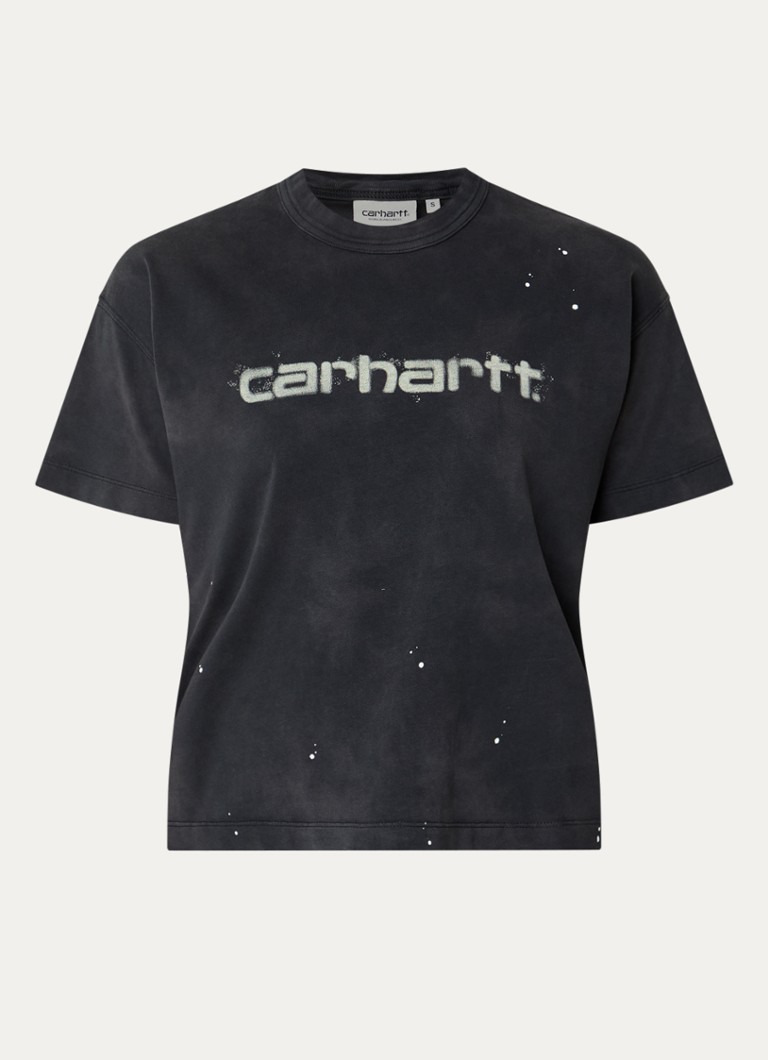 Carhartt WIP Dames T-shirt met logoprint in de kleur Zwart, maat: XS