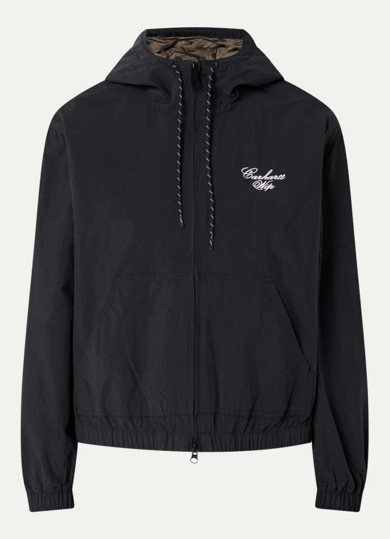 Carhartt WIP Dames Travon jack met logo en steekzakken in de kleur Zwart, maat: S