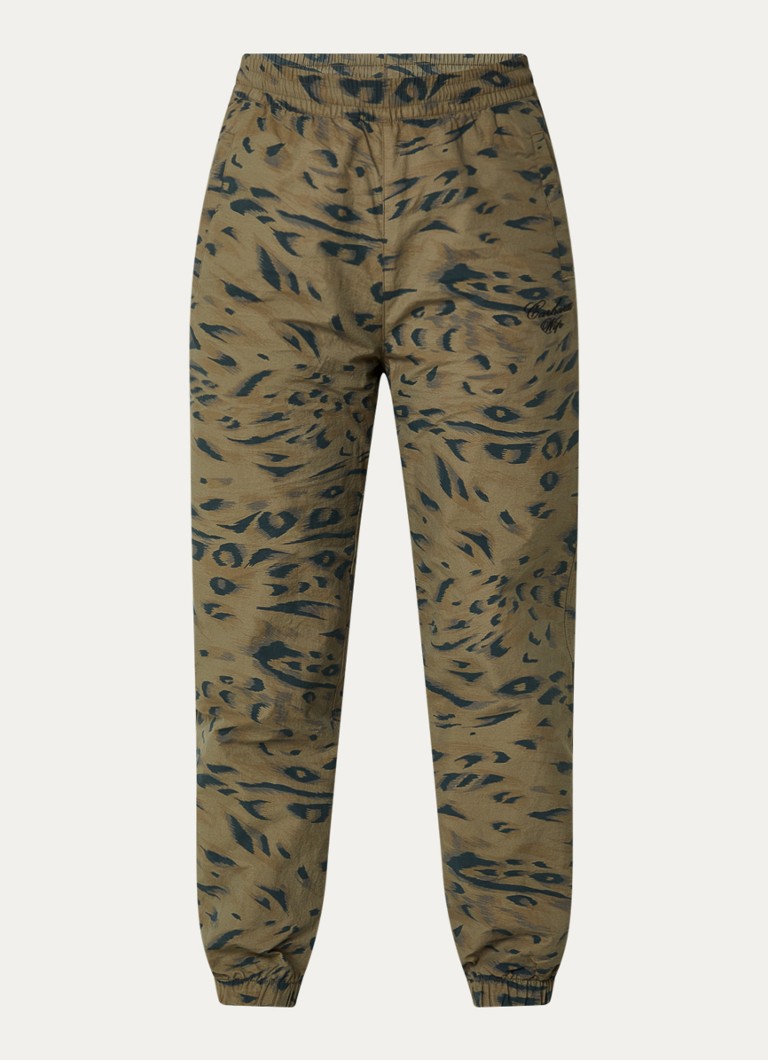 Carhartt WIP Dames High waist tapered fit trackpants met steekzakken in de kleur Bronsgroen, maat: S