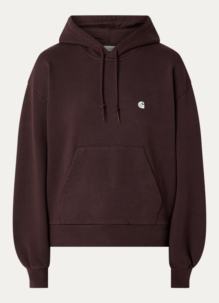 Carhartt WIP Dames Casey hoodie met logo in de kleur Bruin, maat: L