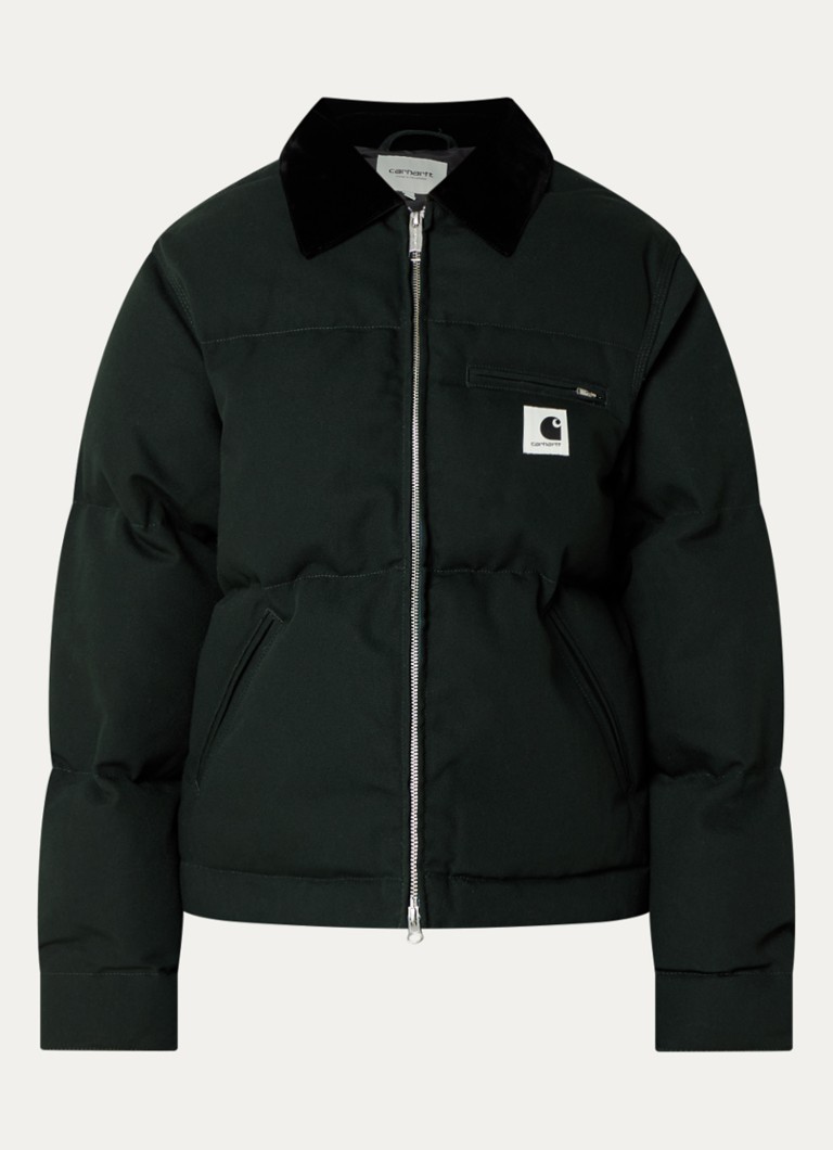 Carhartt WIP Dames Raymond gewatteerde jack met steekzakken in de kleur Donkergroen, maat: XS