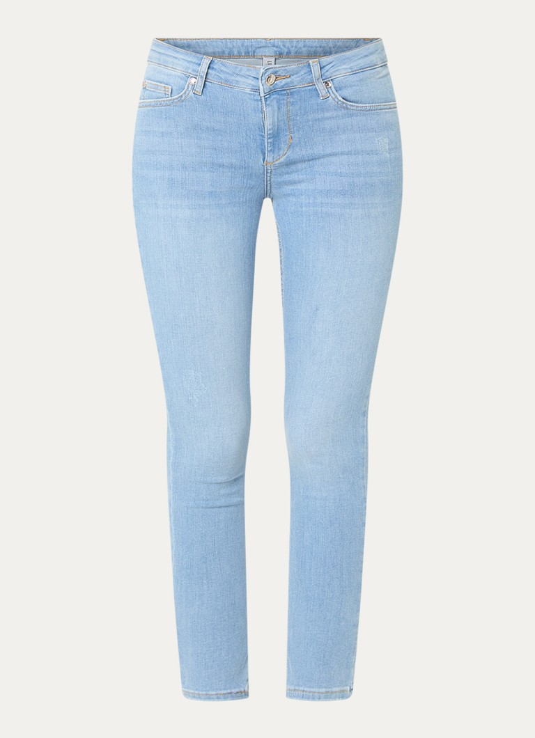 Liu Jo Dames B.Up Divine high waist cropped skinny jeans met lichte wassing in de kleur Indigo