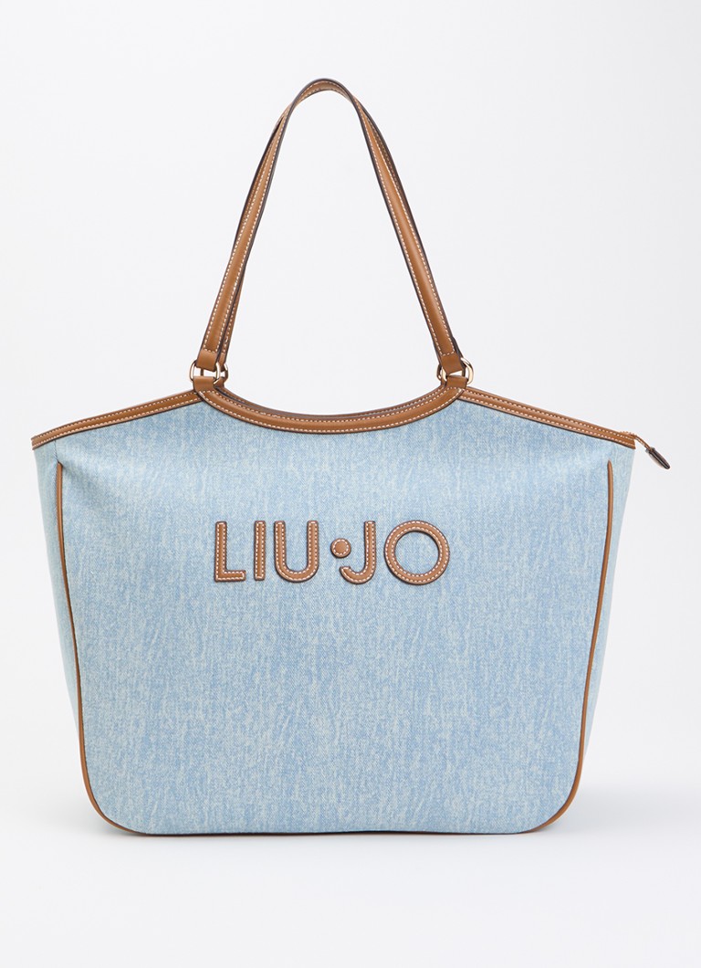 Liu Jo Dames Shopper met logo in de kleur Lichtblauw