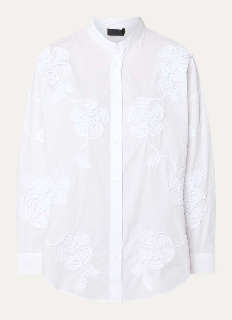 Liu Jo Dames Blouse met borduring in de kleur Wit