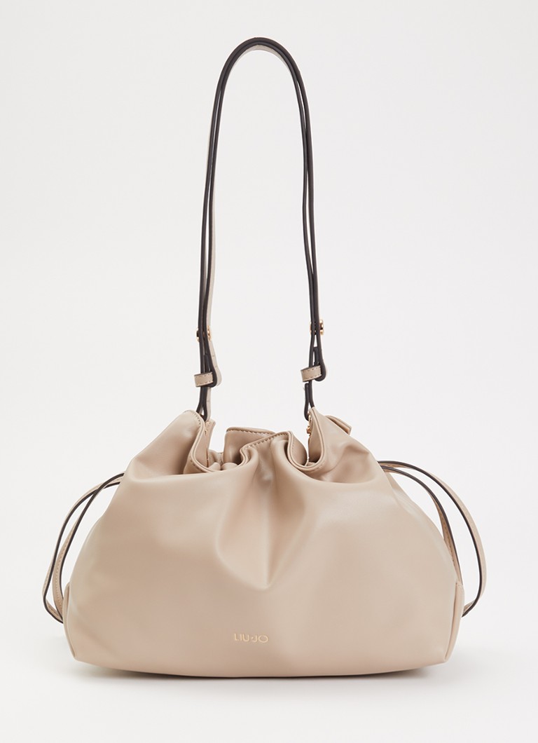 Liu Jo Dames Medium Riccy schoudertas met afneembare schouderriem in de kleur Beige