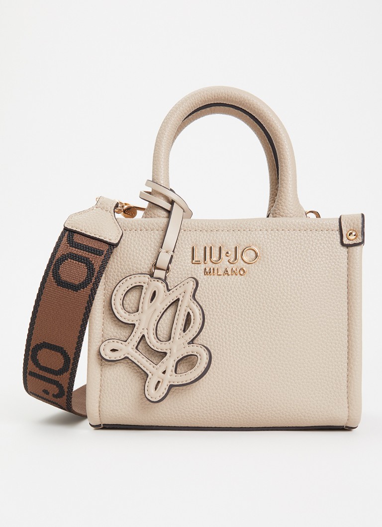 Liu Jo Dames Handtas met tasbedel en logo in de kleur Creme