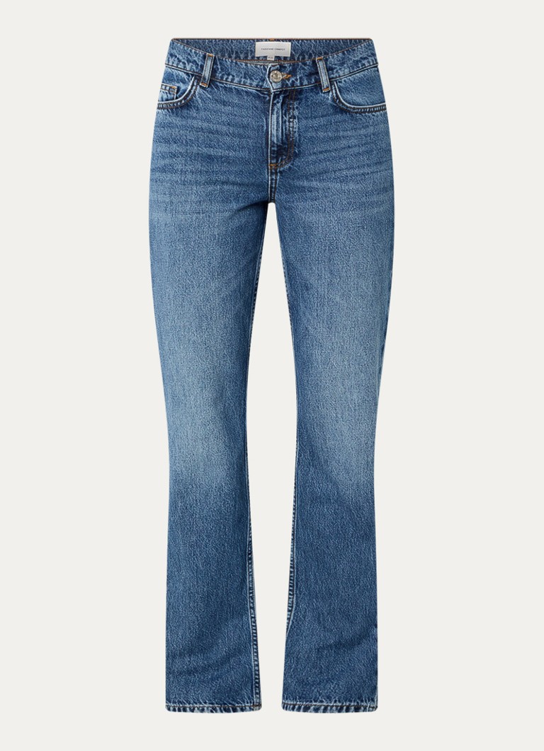 Fabienne Chapot Dames Marie mid waist straight leg jeans met medium wassing in de kleur Indigo