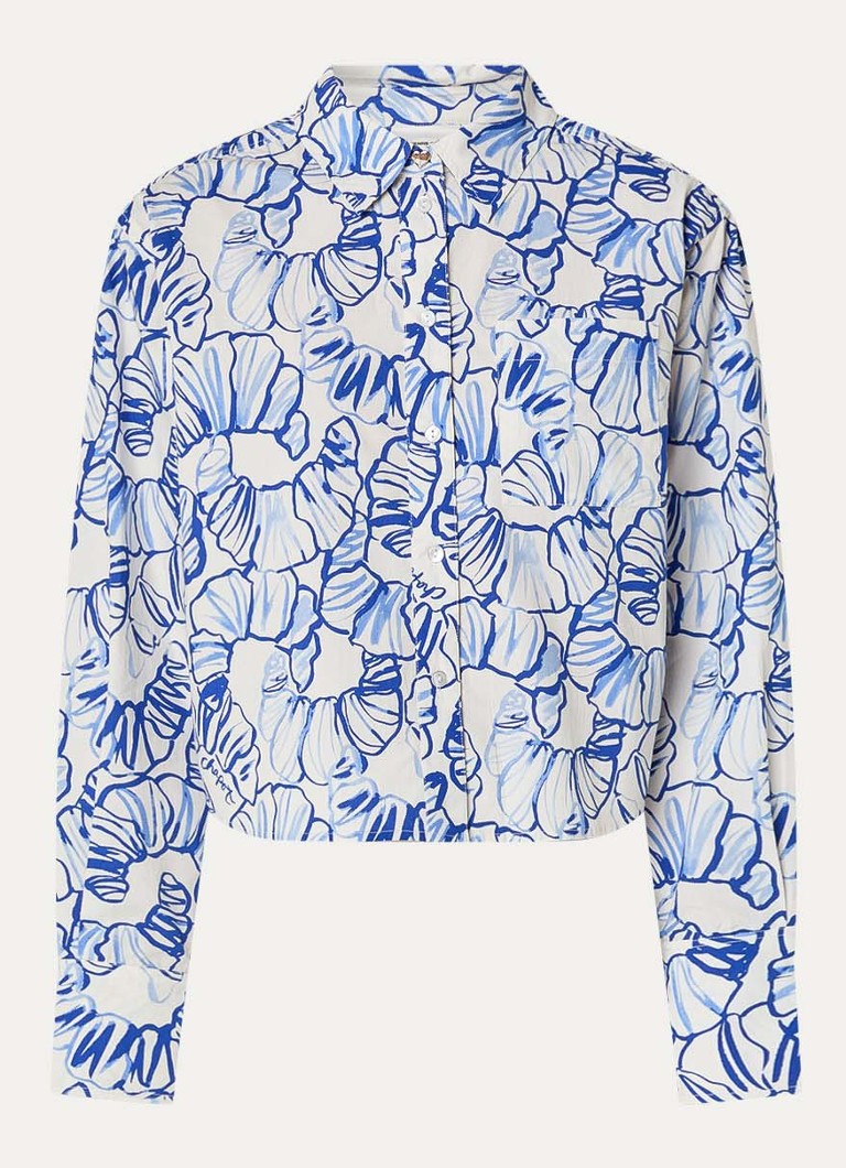 Fabienne Chapot Dames Haidy blouse met bloemenprint in de kleur Wit