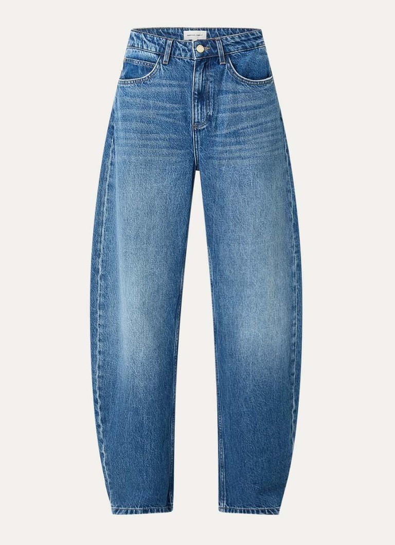 Fabienne Chapot Dames Betty high waist loose fit jeans met medium wassing in de kleur Indigo
