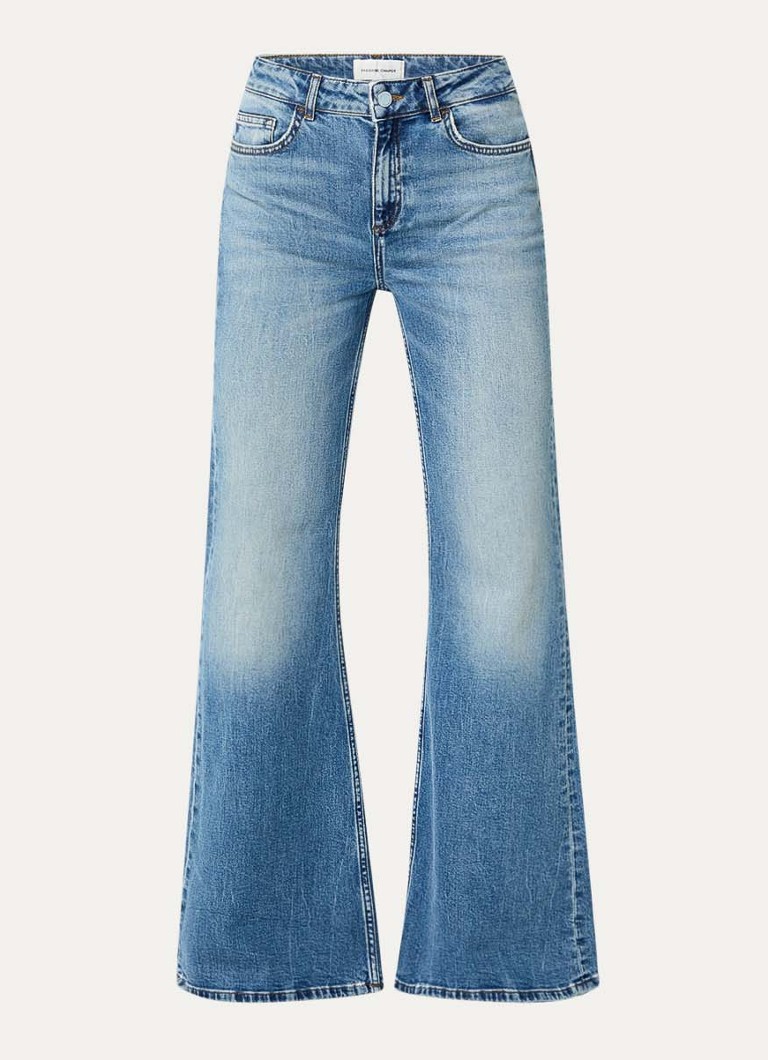 Fabienne Chapot Dames Vic high waist flared jeans met medium wassing in de kleur Indigo