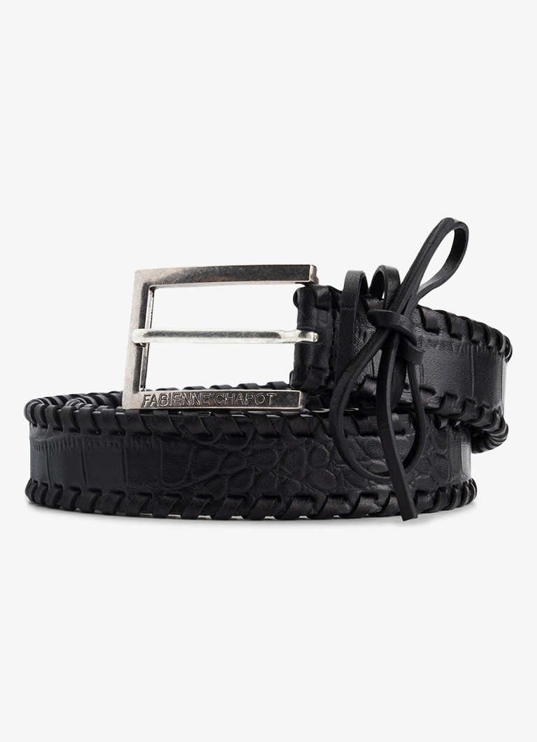 Fabienne Chapot Dames Sailen Lace-up riem van leer in de kleur Zwart