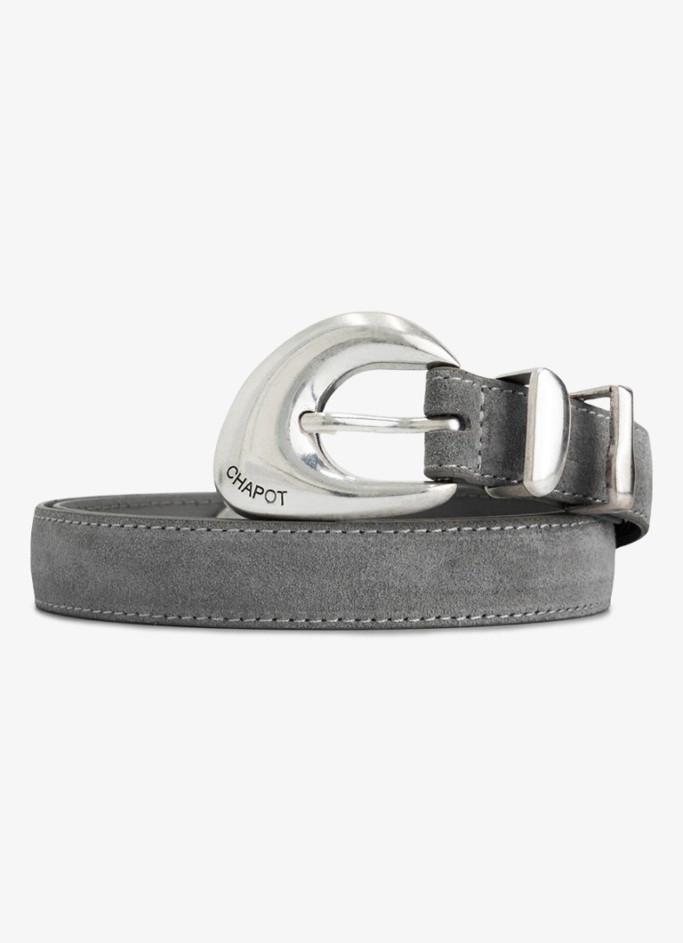 Fabienne Chapot Dames Precious Pebble riem van suède in de kleur Zilver