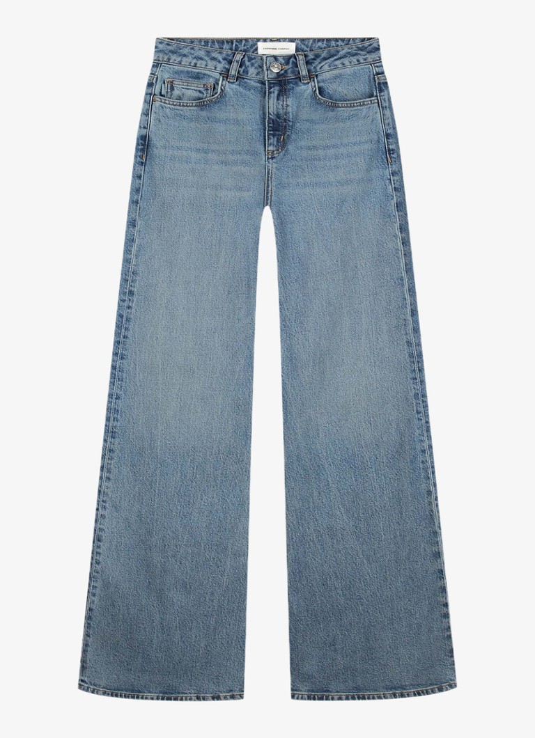 Fabienne Chapot Dames Vic high waist bootcut jeans met steekzakken in de kleur Indigo