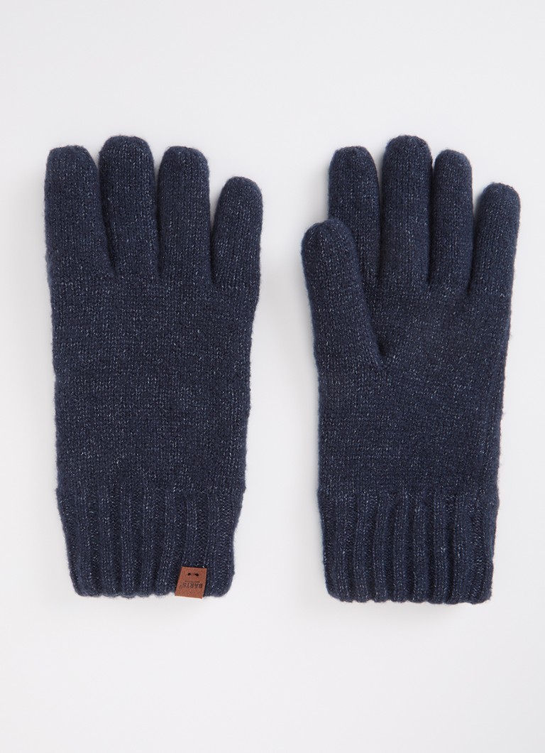 Barts Heren Wyoni fijngebreide handschoenen in de kleur Donkerblauw, maat: S/M