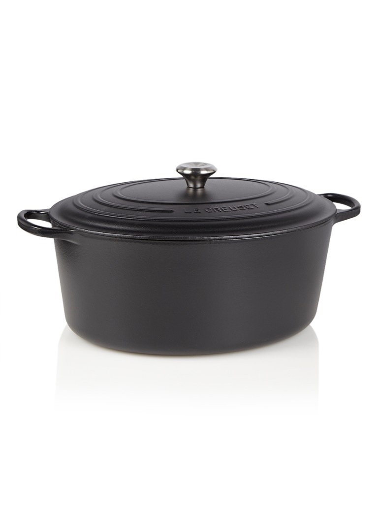 Le Creuset Signature ovale braadpan 40 cm Mat zwart / zwart - Deal