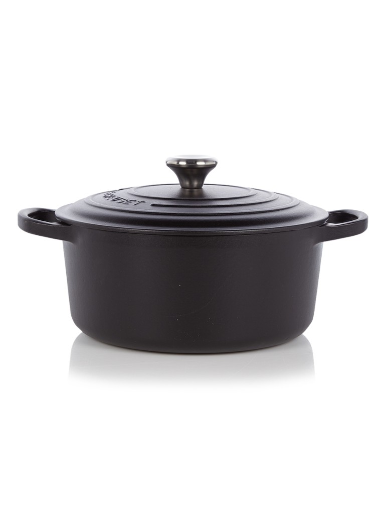 Le Creuset Signature braadpan Ø22 cm Mat zwart / zwart - Deal