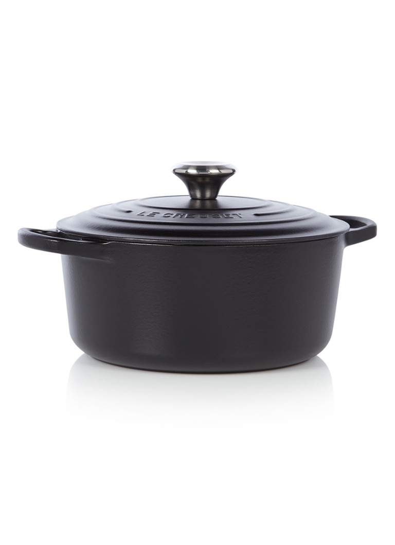 Le Creuset Signature braadpan Ø24 cm Mat zwart / zwart - Deal