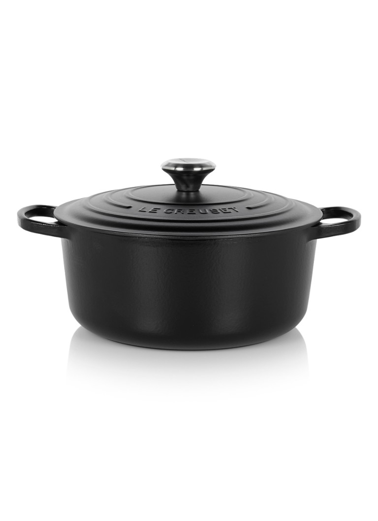 Le Creuset Signature braadpan Ø26 cm Mat zwart / zwart - Deal