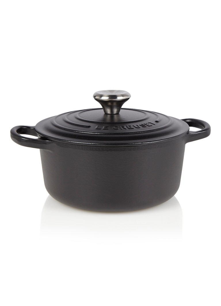 Le Creuset Signature braadpan Ø18 cm Mat zwart / zwart - Deal
