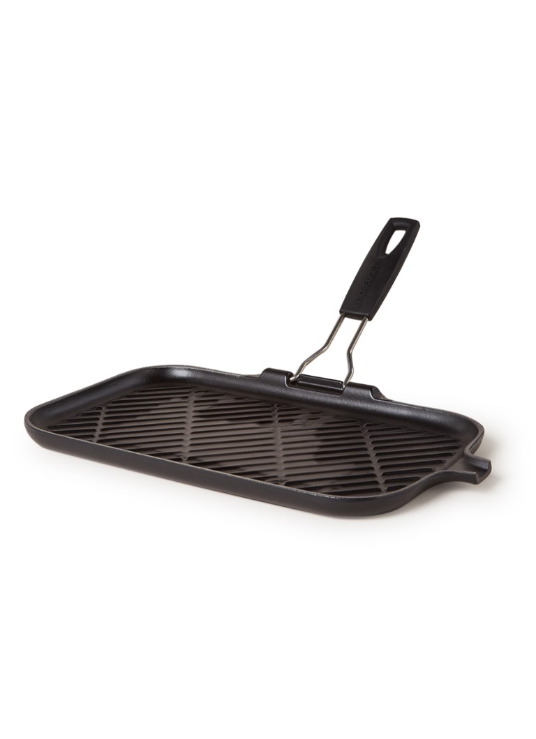 Le Creuset Grillpan 36 x 20 cm Mat zwart / zwart - Deal
