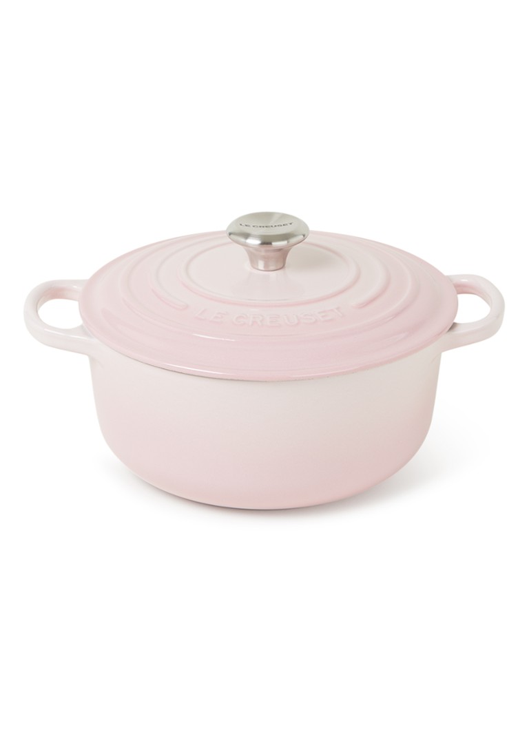 Le Creuset Signature braad-/stoofpan Ø20 cm Shell Pink / Roze - Deal