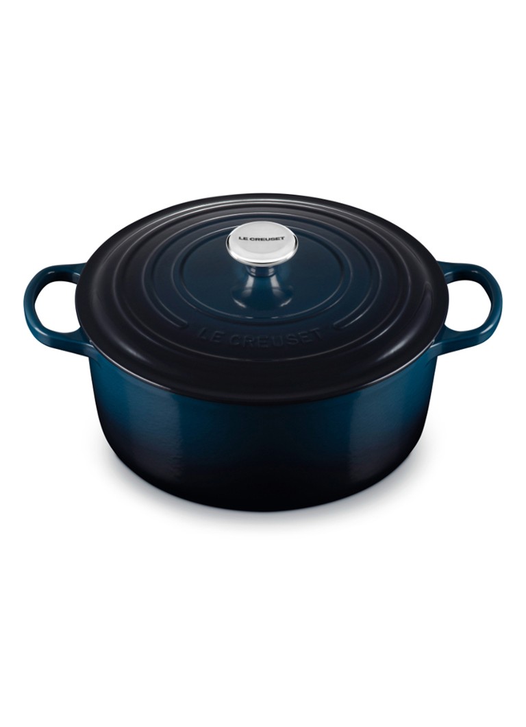 Le Creuset Signature braad-/stoofpan Ø25 cm Donkerblauw - Deal