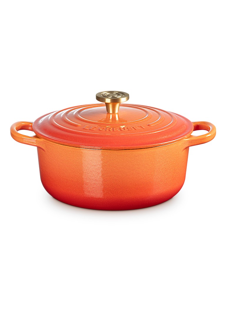 Le Creuset Signature braad-/stoofpan Ø20 cm Flamme Dorée / Oranje - Deal