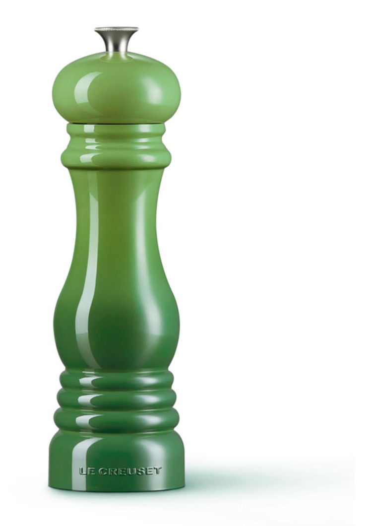 Le Creuset Pepermolen 21 cm Bamboo / Groen - Deal