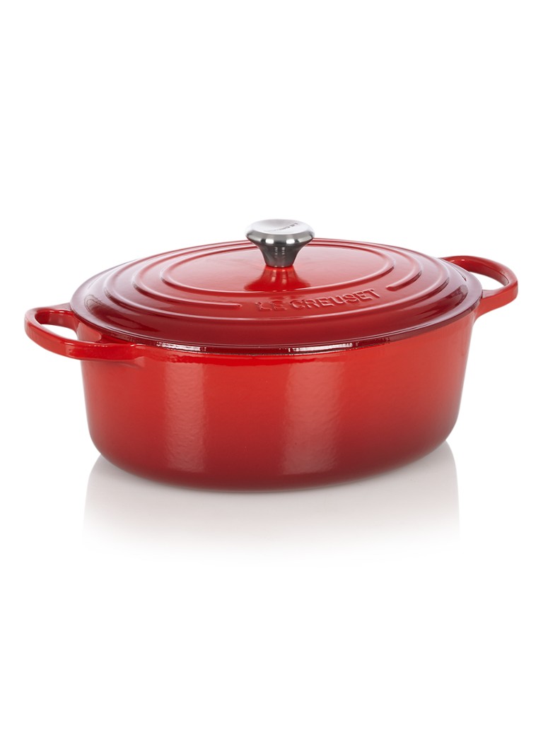 Le Creuset Signature ovale braadpan 27 cm Kersenrood / Rood - Deal